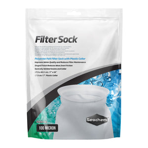 Seachem Filter Sock - 100 Micron - 7" x 16"