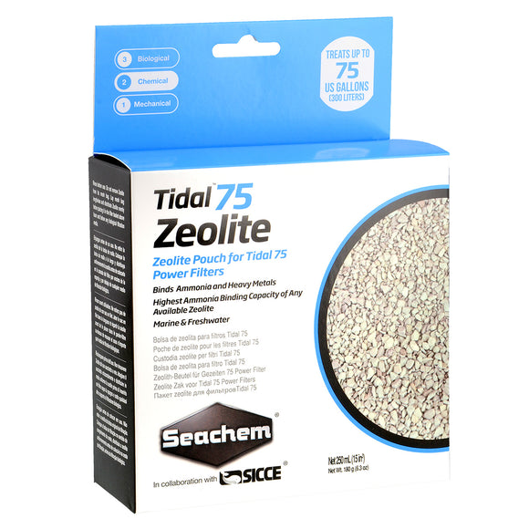 Seachem Tidal 75 Zeolite - 250 ml (Bagged)