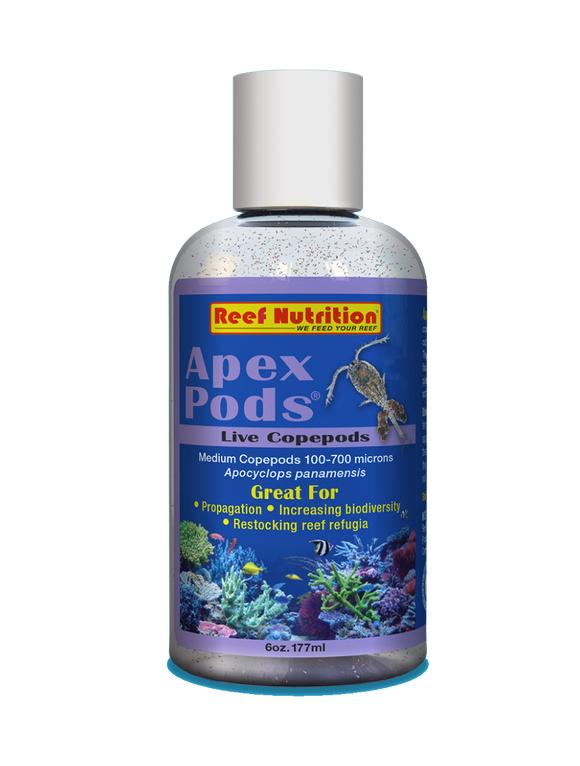 Reef Nutrition Apex-Pods ‐ Live Apocyclops panamensis copepods - 6oz