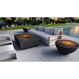 FIREGEAR 30" SANCTUARY 3 ROUND GAS FIRE PIT WITH SPARK IGNITION -SLATE (GREY)