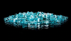 Lava Glass 1/4" Reflective-BODEGA BLUE (10LB JAR)