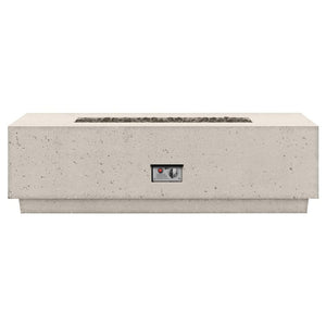 Firegear 56" Sanctuary 1 Rectangular Gas Fire Table with Spark Ignition - Arctic (White)