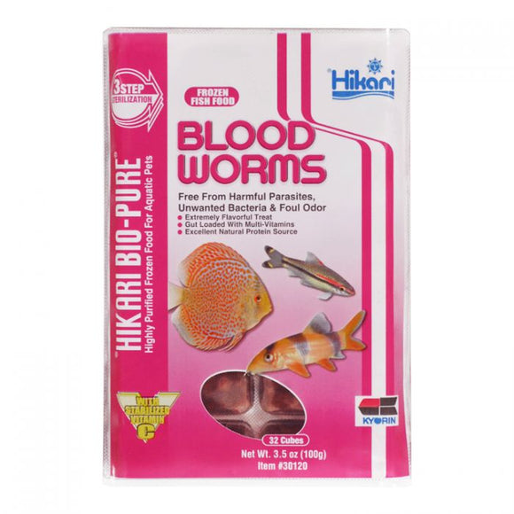 Hikari Blood worms cube 3.5 oz