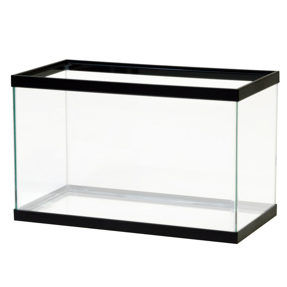 Aqueon Standard Aquarium - Black Frame - 10 gal - Clear Silicone