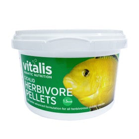 Vitalis Cichlid Herbivore Pellets 1.5mm 140g