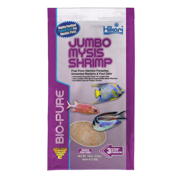 Hikari Bio-Pure Frozen Jumbo Mysis Shrimp - Flatpack - 16 oz