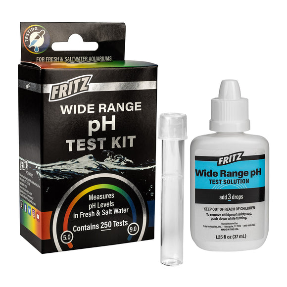 Fritz Aquatics Liquid Test Kit - Wide Range pH