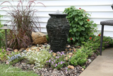 AQUASCAPE STACKED SLATE URN 24"H