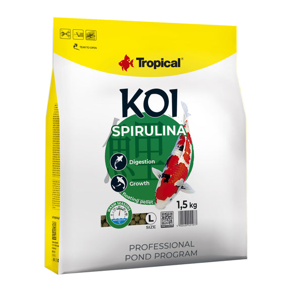 Tropical Koi Spirulina Pellets - 1.5kg