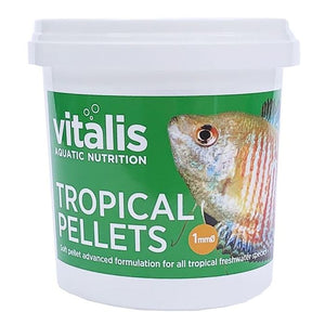 Vitalis Aquatic Nutrition Tropical Pellets 1mm, 70 G – Total Aquatics Inc.