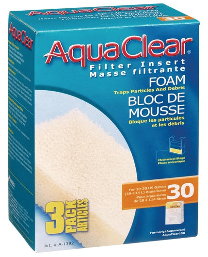AquaClear 30 Foam Filter Insert - 3 pack