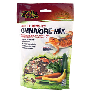 Zilla Reptile Munchies Omnivore Mix with Calcium