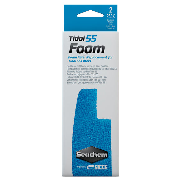 Seachem Tidal 55 Foam 2 Pack