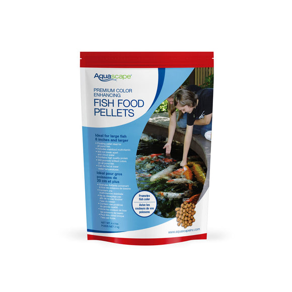 Aquascape Premium Color Enhancing Fish Food- Large Pellet