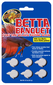 Zoo Med Betta Banquet 7 Day Release Feeding Block