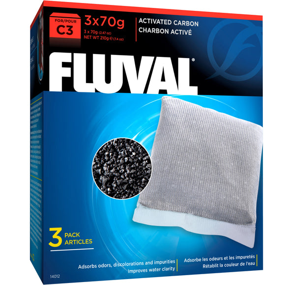 Fluval C3 3 pack activated carbon