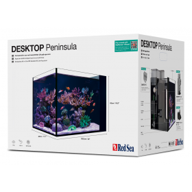Red Sea Desktop Peninsula with Cabinet - Black