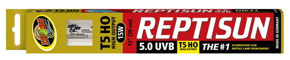 Zoo Med ReptiSun 5.0 UVB T5 HO – High Output Linear Lamp 12 in, 22 in, 34 in
