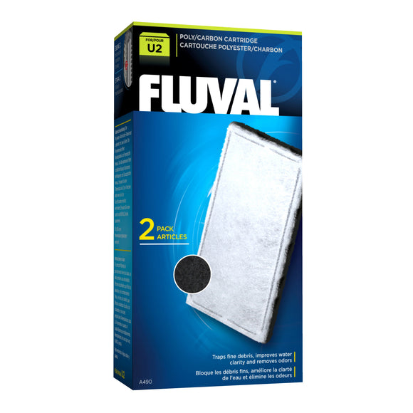 Fluval inU2in Poly/Carbon Cartridge - 2 Pack
