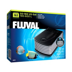 Fluval Q2 Air Pump - 190 - 600 L (50 - 160 US gal)