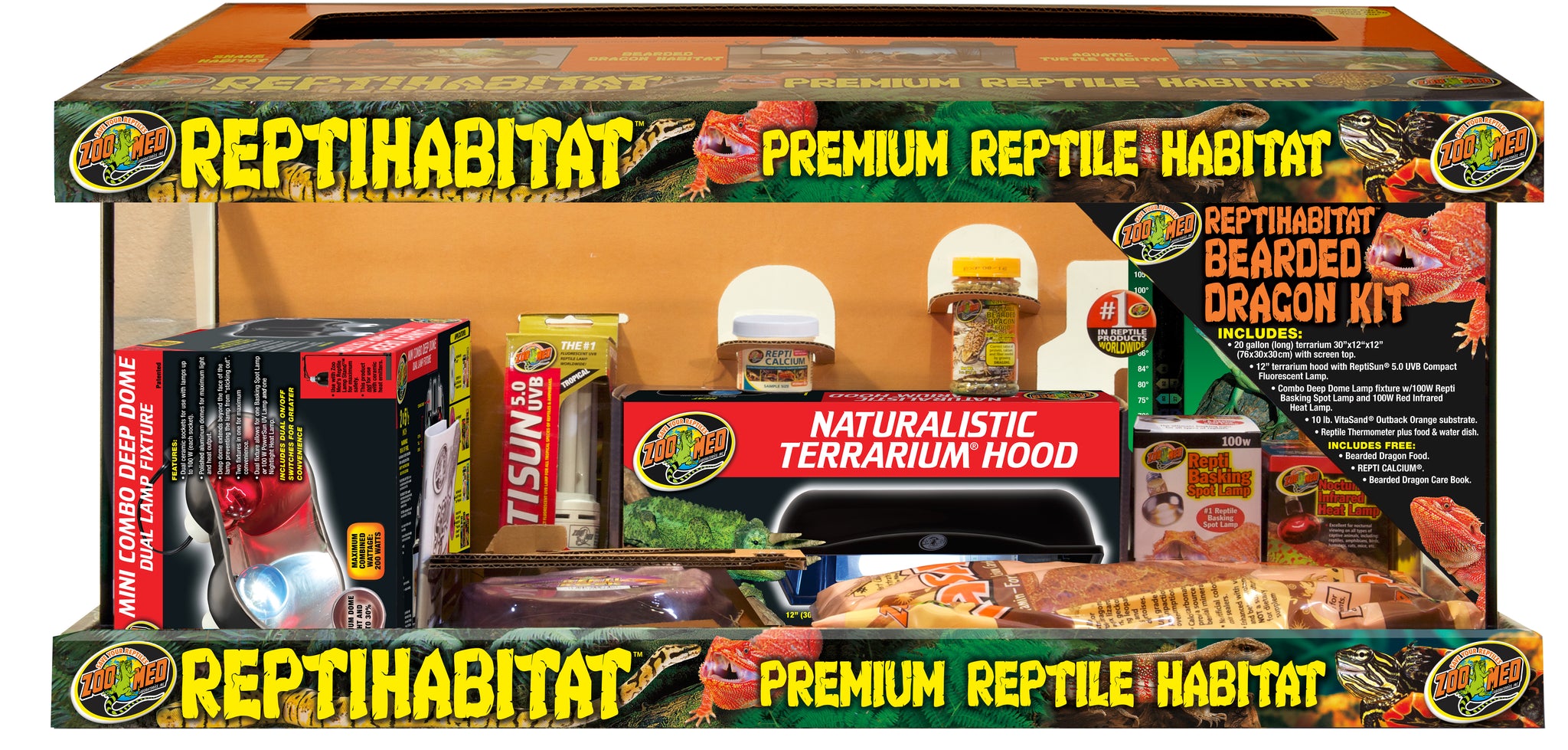 Zoo Med 40 Gallon Bearded Dragon Starter Kit Zoo Med 20 Gal