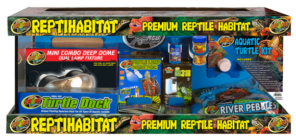 Zoo Med 20 Gallon ReptiHabitat Aquatic Turtle Kit