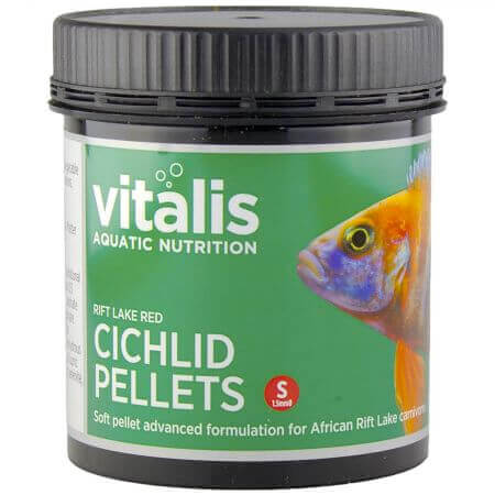 Vitalis Aquatic Nutrition Cichlid Pellets Rift Lake Red 1.5mm 120g
