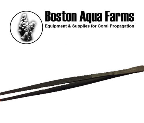 Boston Surgical Stainless Steel Tweezers Coated Black (12