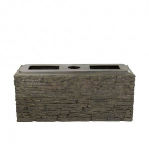 Aquascape Small Straight Stacked Slate Wall Base