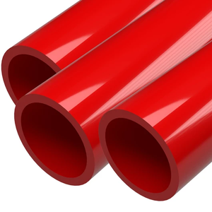 SHOW GLOSS 1-1/2" PVC PIPE 40" RED (SCH 40)