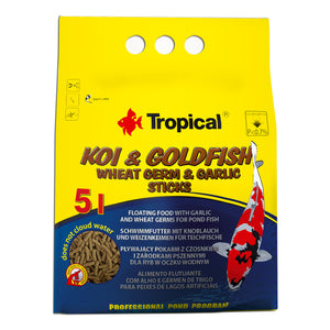 Tropical Koi & Goldfish Wheat Germ & Garlic Sticks - 400 g