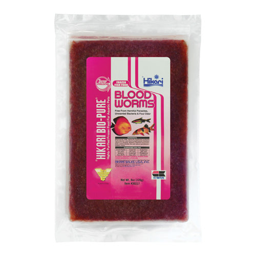 Hikari Bio-Pure Frozen Blood Worms - Flatpack - 16 oz