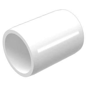 SHOW GLOSS 1" PVC COUPLING WHITE (SCH 40)