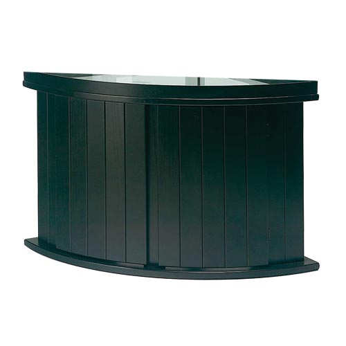 Aqueon Classic Pine Bow Front Stand - Black - 36 gal