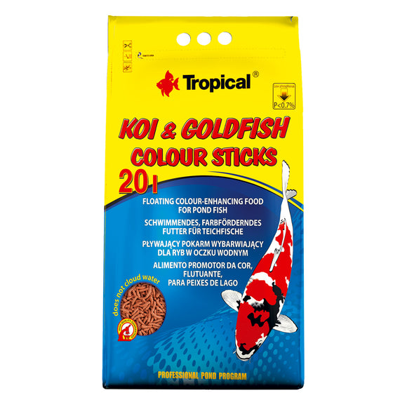 Tropical Koi & Goldfish Colour Sticks - 1.6 kg