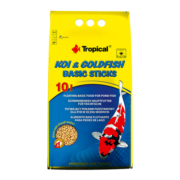 Tropical Koi & Goldfish Basic Sticks - 800 g
