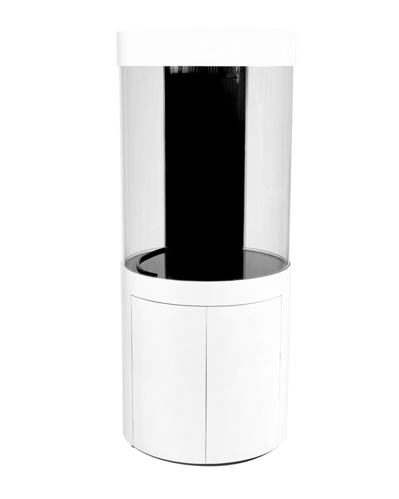 Pro Clear Cylinder Aquarium Kit  - Sump Filtration - 125 gal - White