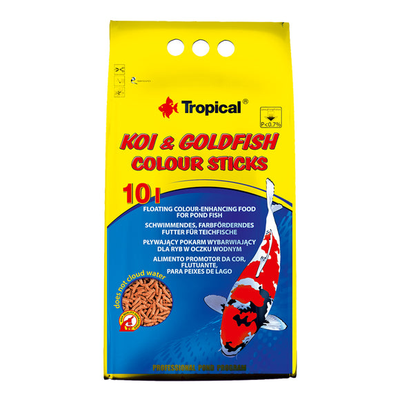Tropical Koi & Goldfish Colour Sticks - 800 g