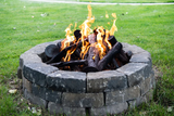 WARMING TRENDS STEEL LOG SET HANDCRAFTED TO FIT 24" FIRE PIT