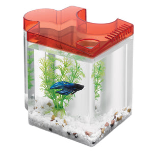 Aqueon Betta Puzzle Aquarium Kit - Red