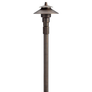 Kichler 12V Small Adjustable Height Path Light Centennial Brass (15502CBR)