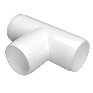 SHOW GLOSS 1-1/2" PVC TEE WHITE (SCH 40)