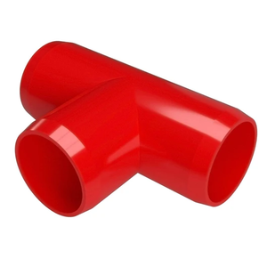 SHOW GLOSS 1-1/2" PVC TEE RED (SCH 40)