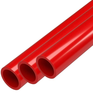 SHOW GLOSS 1/2" PVC PIPE 40" RED (SCH 40)