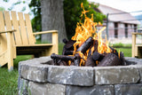 WARMING TRENDS STEEL LOG SET HANDCRAFTED TO FIT 30" FIRE PIT